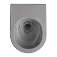 CERAMIA - PixL WC suspendu en céramique Vortex , fixations invisibles + abattant Soft-Close, Gris mat (CEPX010RTORPGRM) - vignette