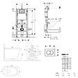 GEBERIT - Pack WC bâti-support Duofix UP100 + WC suspendu Ceramia Vortex rimless + abattant SoftClose + plaque blanche (CETORGEB1) - vignette
