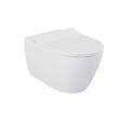 GEBERIT - Pack WC Bati-support Geberit extra-plat UP720 + Cuvette suspendue sans bride Livea Bello + Abattant frein de chute + Plaque chro - vignette