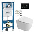 GEBERIT - Duofix pack WC bâti-support + WC suspendu sans bride Ceramia PixL avec abattant SoftClose + plaque (GECEPXWT02-FR) - vignette