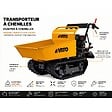 VITO - Mini Dumper à chenilles Moteur Loncin 196Cm3 Essence 6.5CV - Brouette à chenilles Transport Charge 300kg 4.8KW Chantier VITO - vignette
