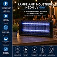 INTEC - Lampe Anti Moustique 40W Néon UV Intérieur/Extérieur Piège à Insectes 150m² Grille Haute Tension Anti Mouches Insectes volants - vignette