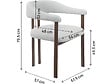 HABITAT ET JARDIN - Lot de 2 chaises de salle à manger imitation bois "Serelia" - Gris clair - vignette