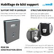 WEDI - Habillage bati support Wedi I Board avec revetement Wedi I Board top stone gris - vignette