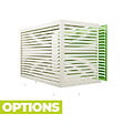 DECOCLIM - Cache unité extérieure en aluminium blanc crème taille XXL - DECOCLIM-23AXXL9001 - vignette