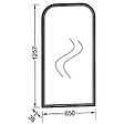 JACOB DELAFON - Miroir vertical salle de bain Cléo 1889 Gris Intense - vignette