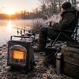 INTEC - Chauffage à gaz portable 1700W Céramique + 8 Cartouches gaz Allumage Piezo Thermocouple ODS Camping Pêche INTEC - vignette