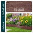 VOUNOT - Bordure de jardin PE haute flexible 20M avec piquets marron - vignette