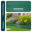 VOUNOT - Bordure de jardin PE flexible 20M x 8 CM avec piquets vert - vignette