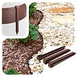 VOUNOT - Bordure de jardin PE flexible 20M x 8 CM avec piquets marron - vignette