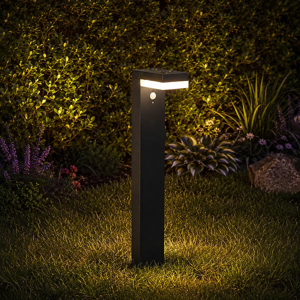 LUMISKY - Potelet solaire CENOVA TALL Gris H50cm 600LM - large