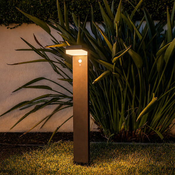 LUMISKY - Potelet solaire CENOVA TALL Gris H50cm 600LM - large