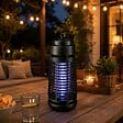 INTEC - Lampe Anti Moustique 6W Intérieur/Extérieur - Piège Anti Insectes Noir Réduit les Piqûres 80m² Elimine Mouches Insectes volants - vignette