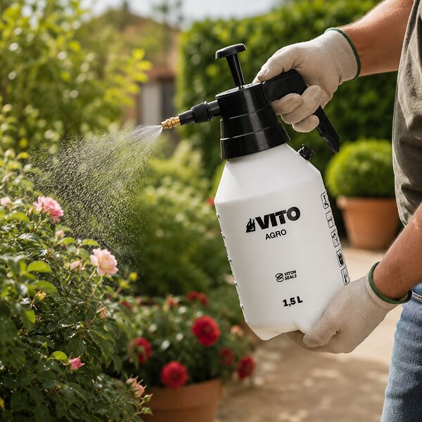 VITO - Pulvérisateur à main 1.5L spécial Produits Agressifs Jardin - Pulvérisateur à Pression VITO - large