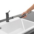 VILLEROY ET BOCH - Robinet cuisine rabattable  Como Shower window Anthracite + nettoyant - vignette