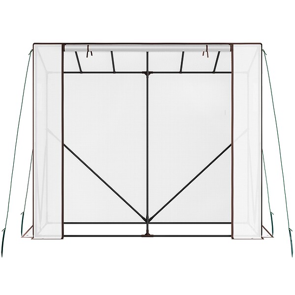 TECTAKE - serre en plastique transparent blanc 200x77x170 cm robuste avec résistance aux intempéries - large