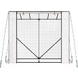TECTAKE - serre en plastique transparent blanc 200x77x170 cm robuste avec résistance aux intempéries - vignette