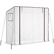 TECTAKE - serre en plastique transparent blanc 200x77x170 cm robuste avec résistance aux intempéries - vignette