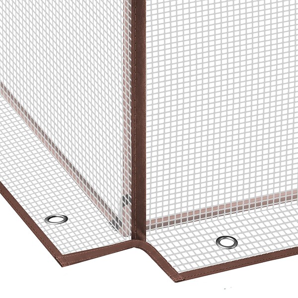 TECTAKE - serre en plastique transparent blanc 200x77x170 cm robuste avec résistance aux intempéries - large