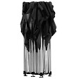 TECTAKE - Pavillon pliable Viola 3 x 6 m, aluminium, 6 panneaux latéraux noir - vignette