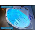 DISTRIBAIN - Baignoire balnéo Vesuve 81 jets Whirlpool - vignette