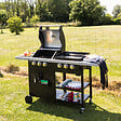 HAPPY GARDEN - Barbecue duo au gaz VESUVIO - 3 brûleurs + plancha 3 brûleurs - vignette