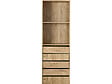 HABITAT ET JARDIN - Armoire avec 5 tiroirs et 2 étagères "Opéra" - 60 x 45 x 180 cm - Beige - vignette