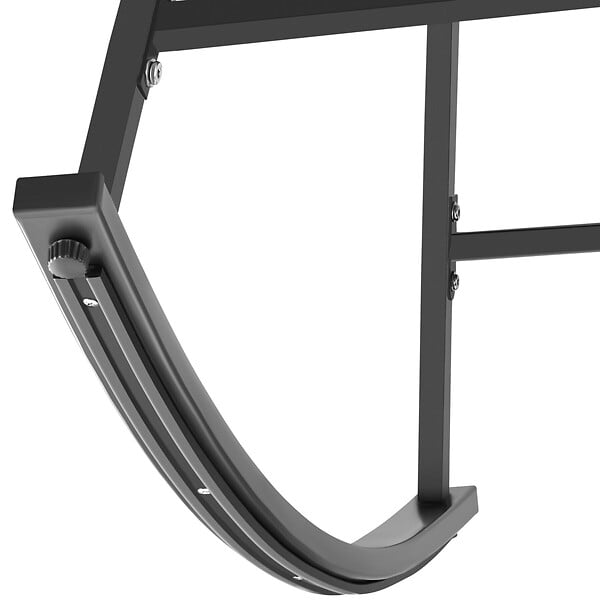 TECTAKE - Fauteuil à bascule rembourré avec motif matelassé gris anthracite en acier thermolaqué rotin robuste élégant - large
