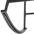 TECTAKE - Fauteuil à bascule rembourré avec motif matelassé gris anthracite en acier thermolaqué rotin robuste élégant - vignette