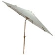 HAPPY GARDEN - Parasol droit HAPUNA rond 3,30m de diamètre beige et effet bois - vignette