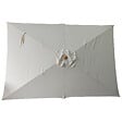 HAPPY GARDEN - Parasol droit HAPUNA rectangulaire 2x3m beige et effet bois - vignette