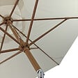 HAPPY GARDEN - Parasol droit HAPUNA rectangulaire 2x3m beige et effet bois - vignette