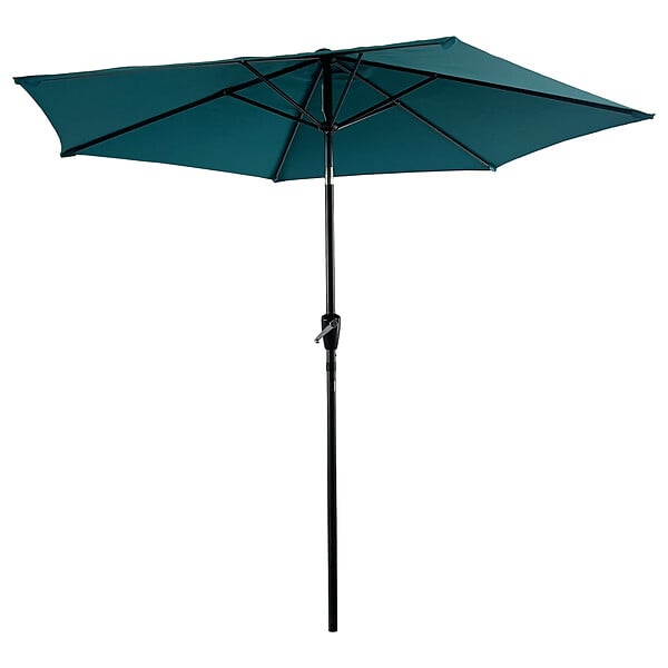 HAPPY GARDEN - Toile pour parasol droit HAPUNA rond 2,70m de diamètre bleu - large