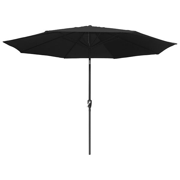 HAPPY GARDEN - Toile pour parasol droit HAPUNA rond 3,30m de diamètre noir - large