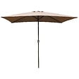 HAPPY GARDEN - Toile pour parasol droit HAPUNA rectangulaire 2x3m taupe - vignette