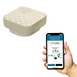 MONSHERIF - Bouton d'alerte connecté MONSHERIF Écru : Discrétion et efficacité pour votre sécurité et celle de vos proches - Application gratuite - Aucun abonnement - vignette