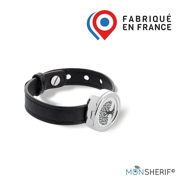 MONSHERIF - MONSHERIF© Bouton d'alerte + bracelet : Application gratuite - Sans abonnement - large