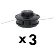 GT GARDEN - Lot de 3 têtes fil professionnelles pour débroussailleuse et multifonction 4 en 1 - vignette
