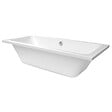 SIKO - 170x75 cm Nora Plus baignoire rectangulaire avec pieds, acrylique, gauche et droite, blanc (NO1700PLUS-SET) - vignette