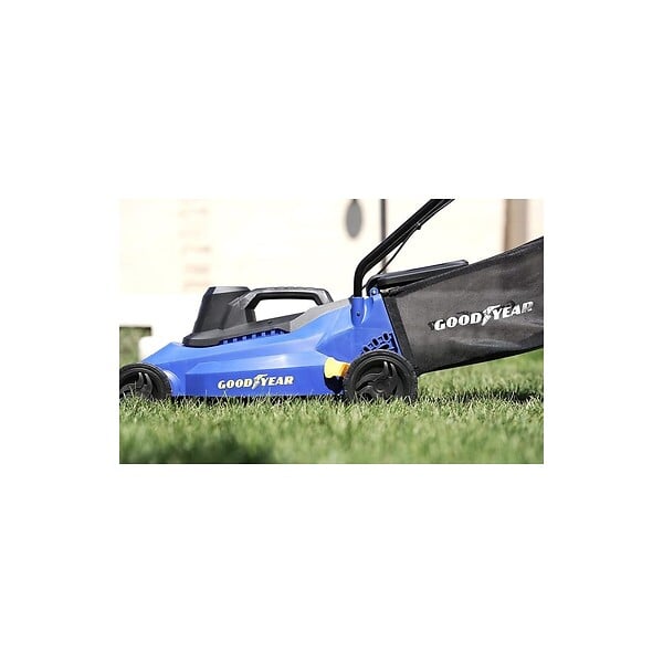 GOODYEAR - Tondeuse electrique 1800W Coupe Ø 40 cm Hauteur de coupe réglable de 25-75 mm Bac 35L GOODYEAR - large