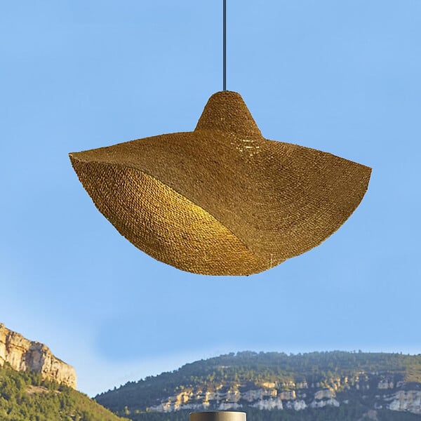 LUMISKY - Abat jour naturel seul KLEIA H13cm - large