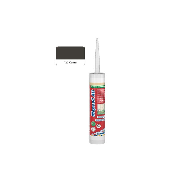 MAPEI - Mastic silicone MAPESIL AC - Coloris: 120 Noir- réf : 4812042IT - MAPEI - large