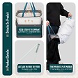 VOUNOT - Panier a linge 1 compartiment et sac amovible auto ajustant avec couvercle 90L Anthracite - vignette