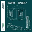 VOUNOT - Tonnelle de jardin renforcée 3x3m pliable Barnum avec 4 parois latérales et fenêtres gris - vignette