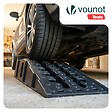 VOUNOT - Lot 2 rampes nivellement voiture 5T cale d’acces PP 91x30.5x22cm noir - vignette