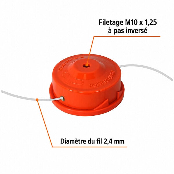 GT GARDEN - Tête fil pour débroussailleuse et multifonction 4 en 1 - large