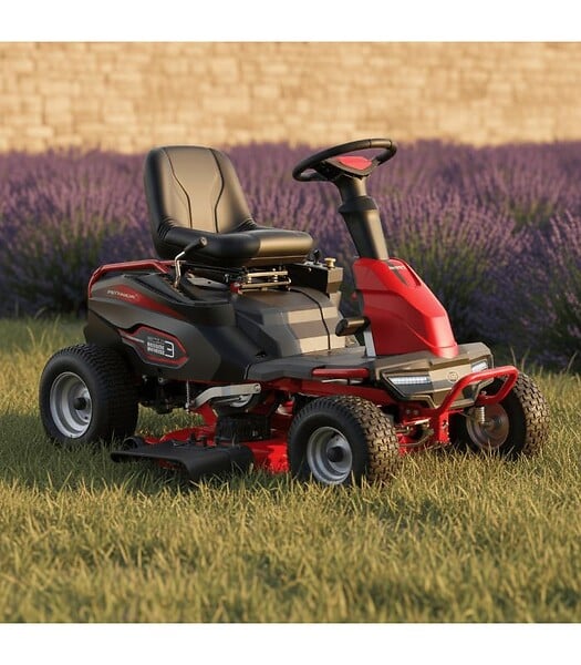 POPSTER - Tondeuse électrique autoportée 98 cm, 1500 à 3000 m², mulching - POPSTER BRM148S-98 - large