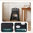 VOUNOT - Tabouret pliant antiderapant 39x32x40 cm plastique noir - vignette