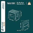 VOUNOT - Tabouret pliant antiderapant 32x25x22 cm plastique noir - vignette