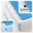 VOUNOT - Marche pied antiderapant salle de bain empilable 43x33x11cm PP EVA bleu - vignette